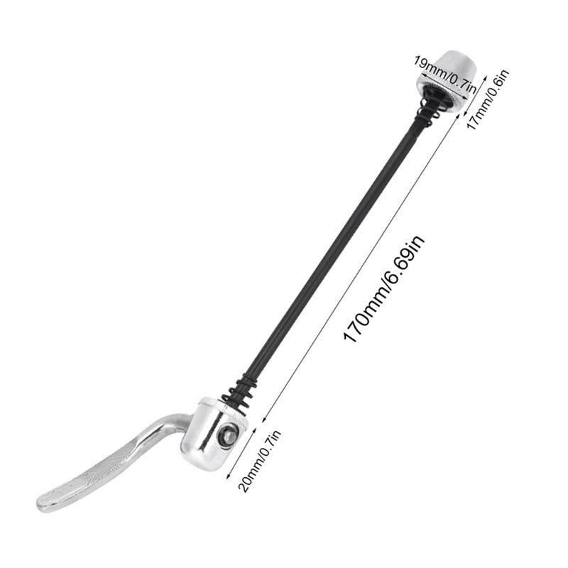 VGEBY1 Bike Trainer Skewer, Silver, Quick Release for Mountain Bike & Indoor Cycling Trainer